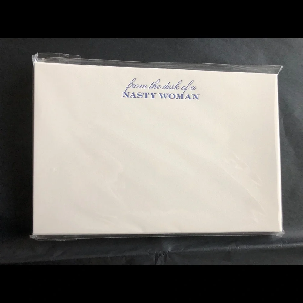 from the desk of a NASTY WOMAN stationery set NEW